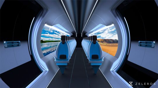 Interior Hyperloop Pod