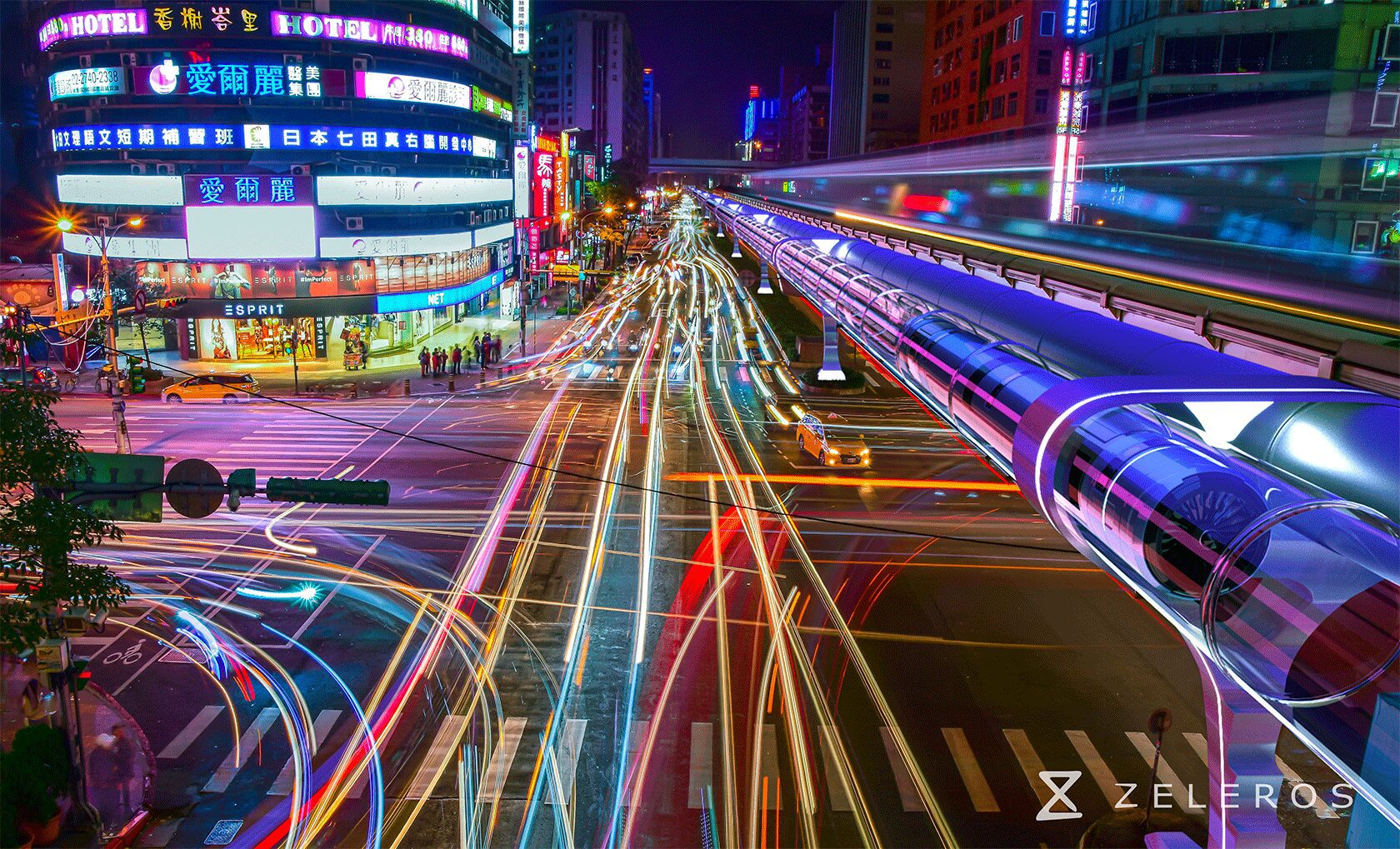 Zeleros hyperloop in the city