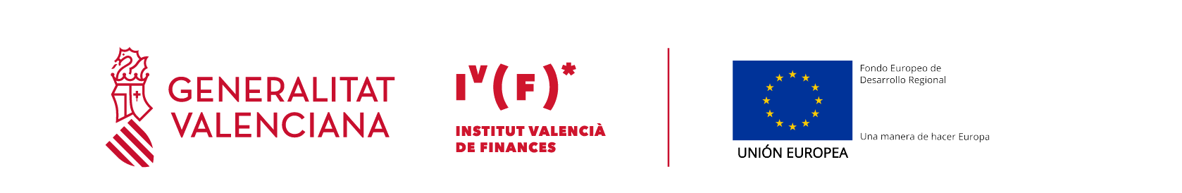 Logos FEDER, Generalitat Valenciana y Unión Europea