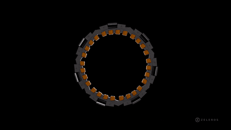 Zeleros' Switched Reluctance Linear Motor for SELF